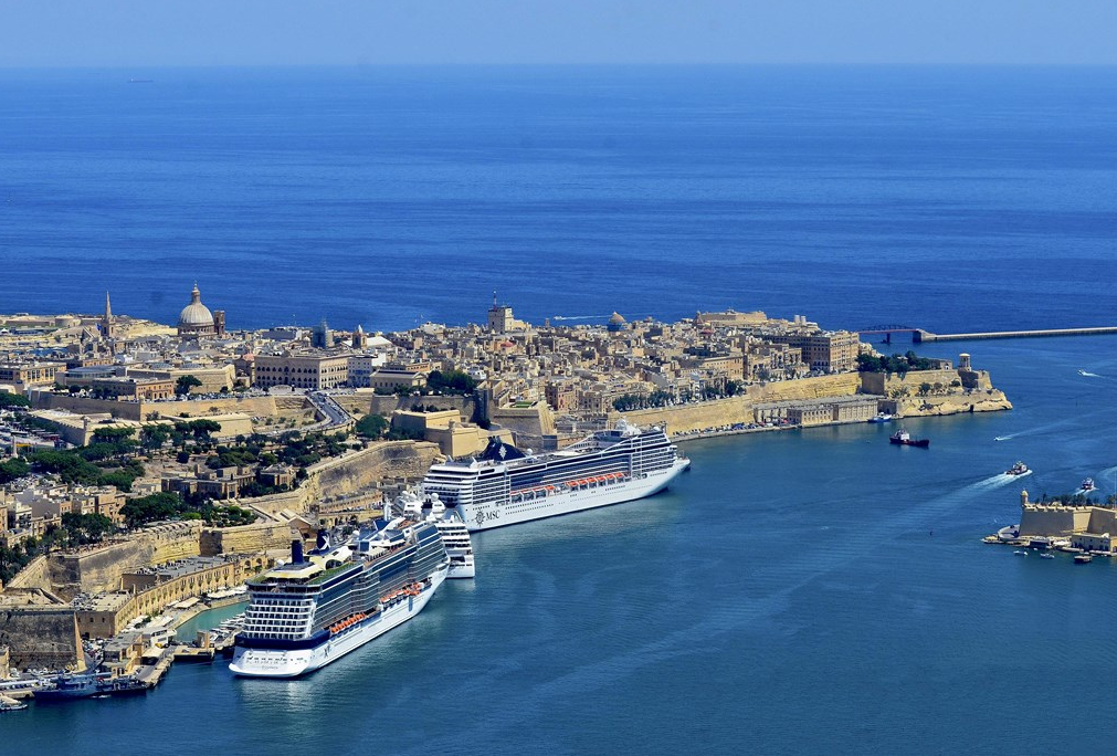 Der Hafen von Malta (Valletta) ist von Jahr zu Jahr gefragter. 2016 gab es wieder ein Rekordjahr. 