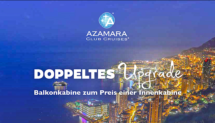 Doppeltes Upgrade bei Azamara Club Cruises