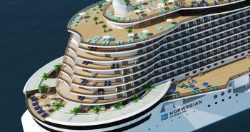 Ausdocken der Norwegian Encore